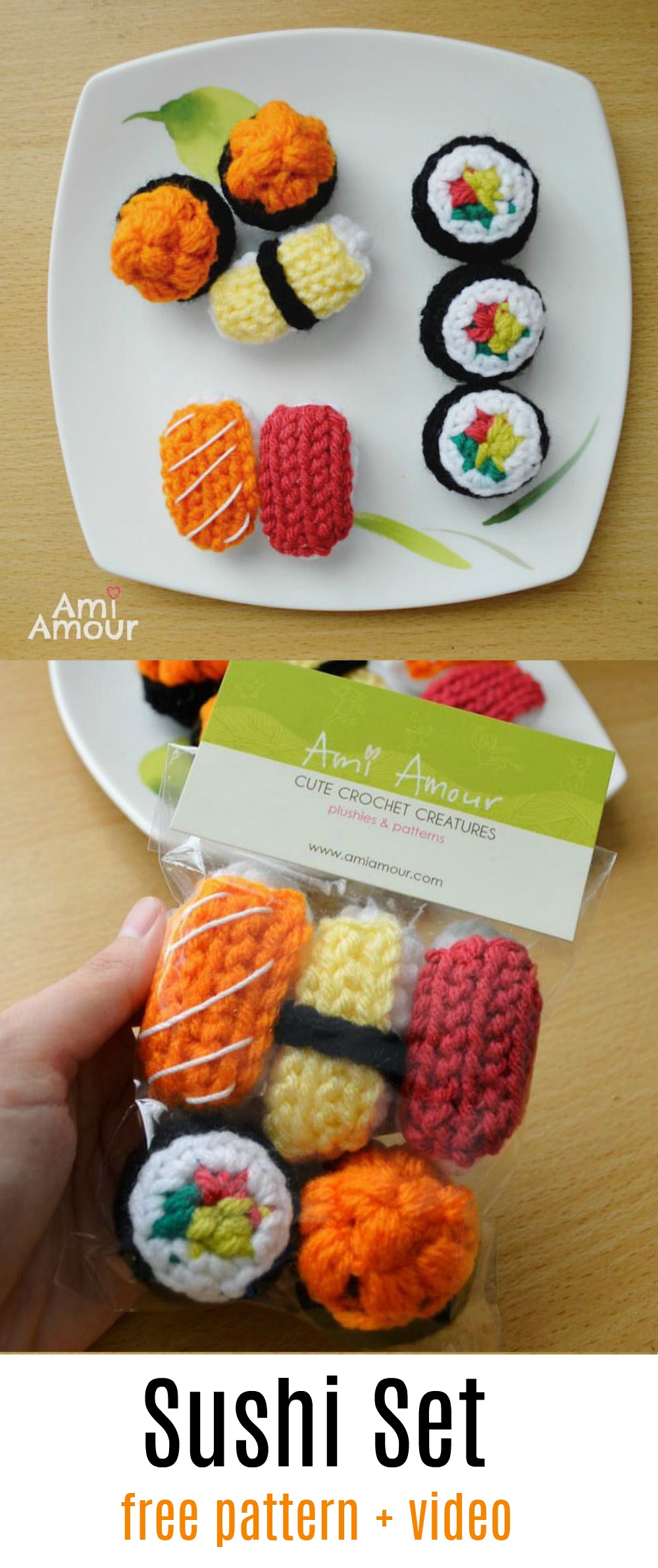 Sushi Crochet Pattern Amigurumi Food LaptrinhX / News