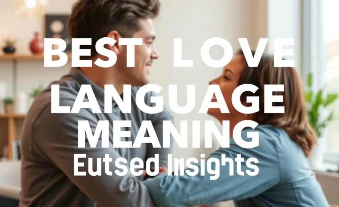 Best Love Language Meaning: Essential Insights