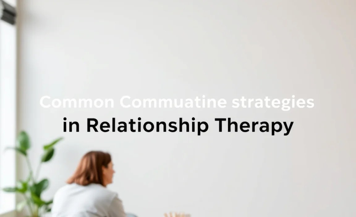 Common Communication Strategies in Relationship Therapy