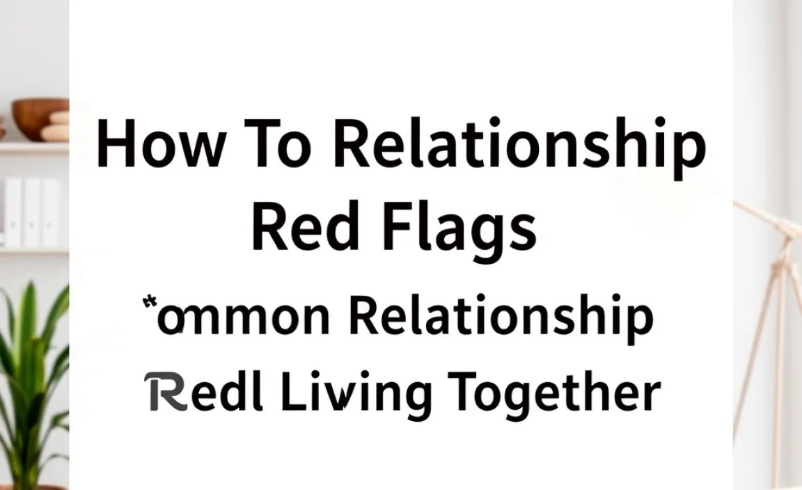 Common Relationship Red Flags When Living Together