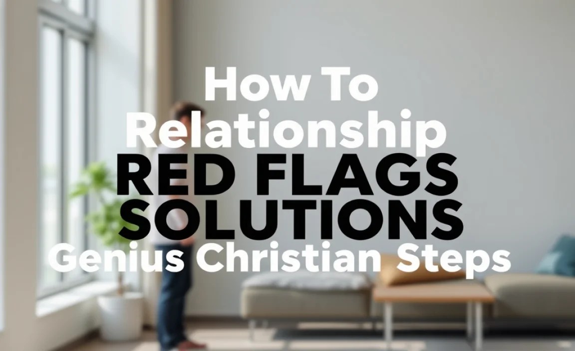 How To Relationship Red Flags Solutions: Genius Christian Steps
