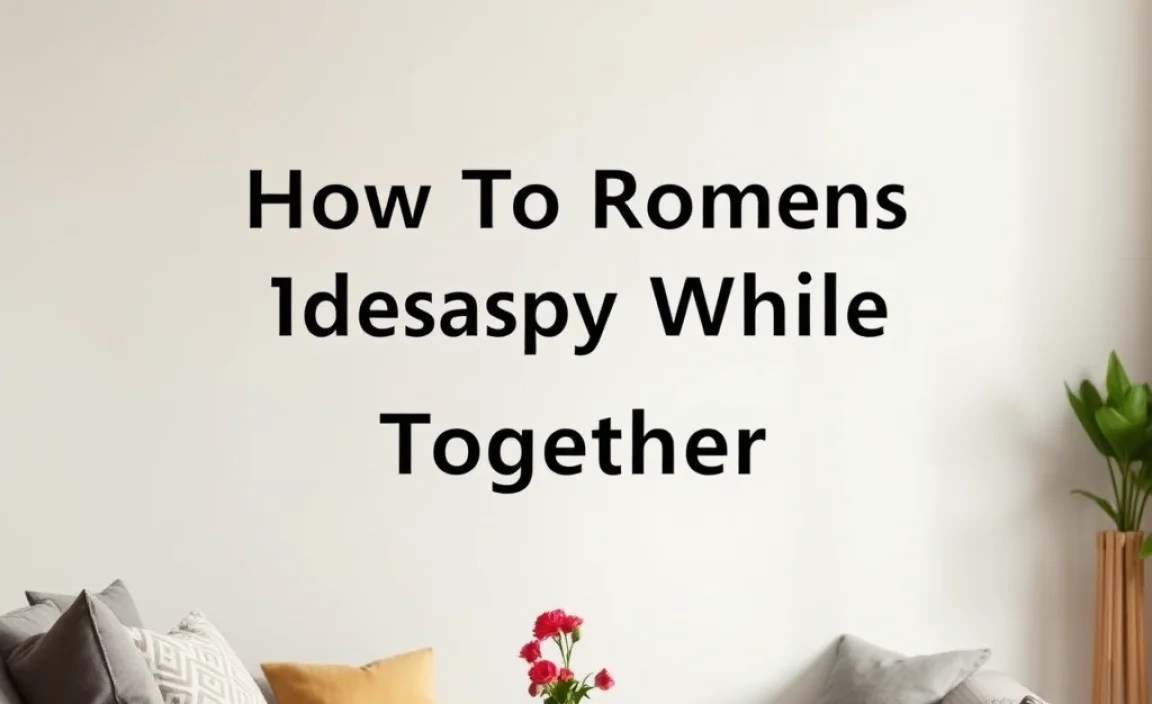 Integrating Romance into Daily Routines