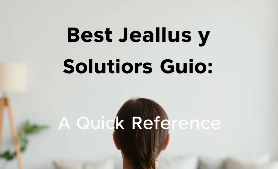 Jealousy Management Techniques: A Quick Reference