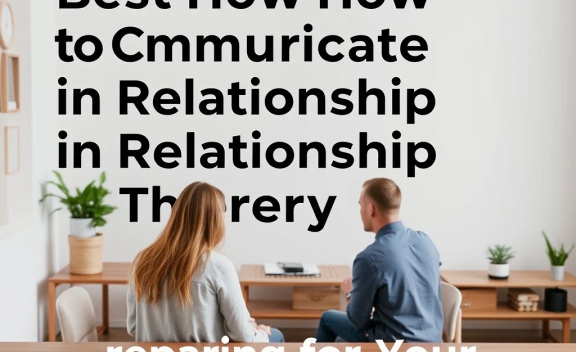 Preparing for Your Therapy Sessions