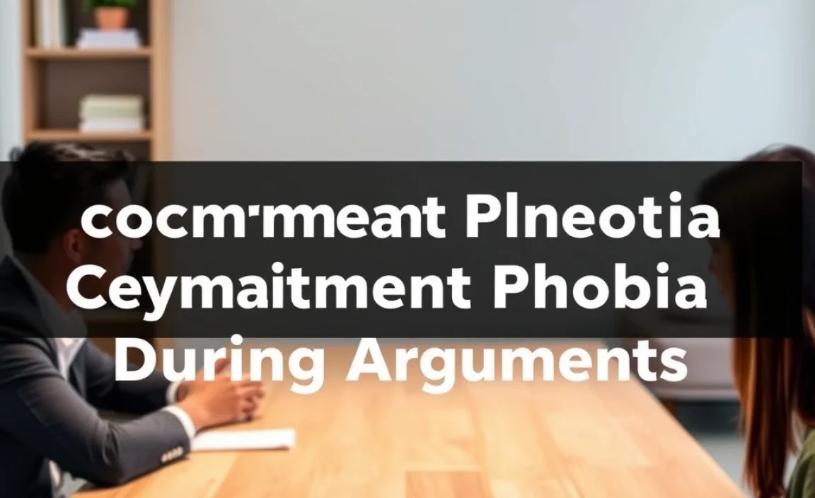 Recognizing Commitment Phobia During Arguments