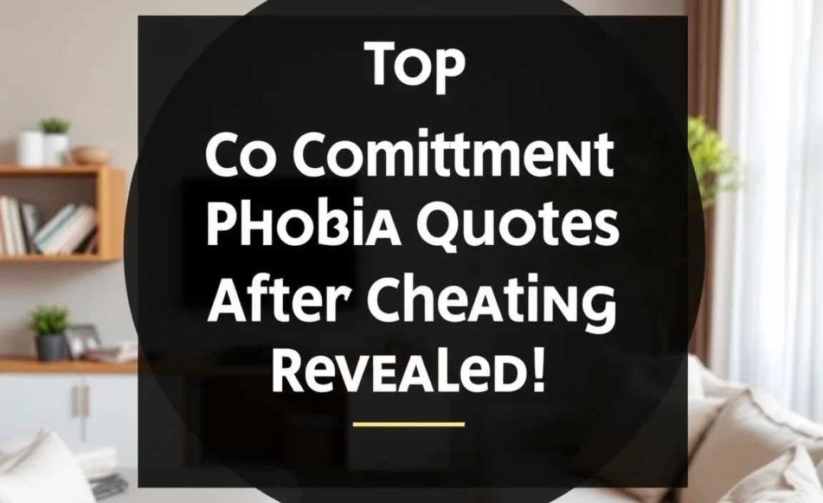 Top Commitment Phobia Quotes After Cheating