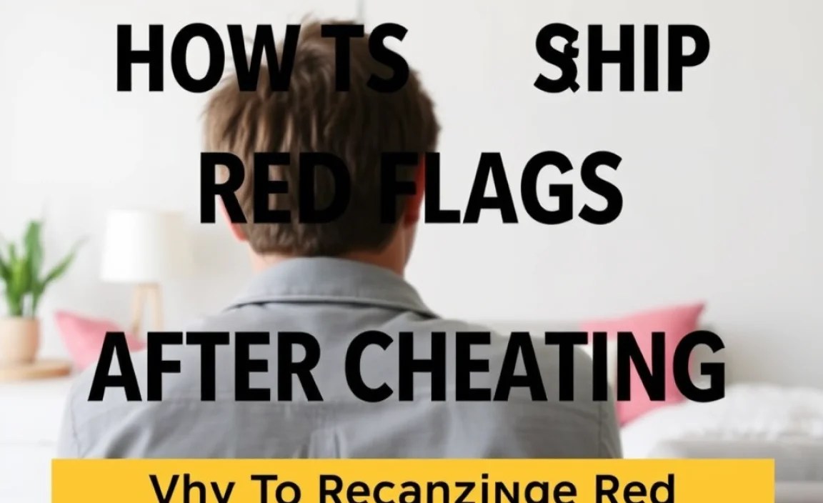 Why Recognizing Red Flags After Cheating is Crucial