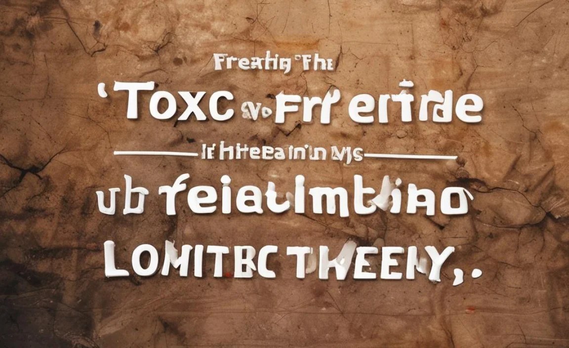 Defining Toxic Friendships