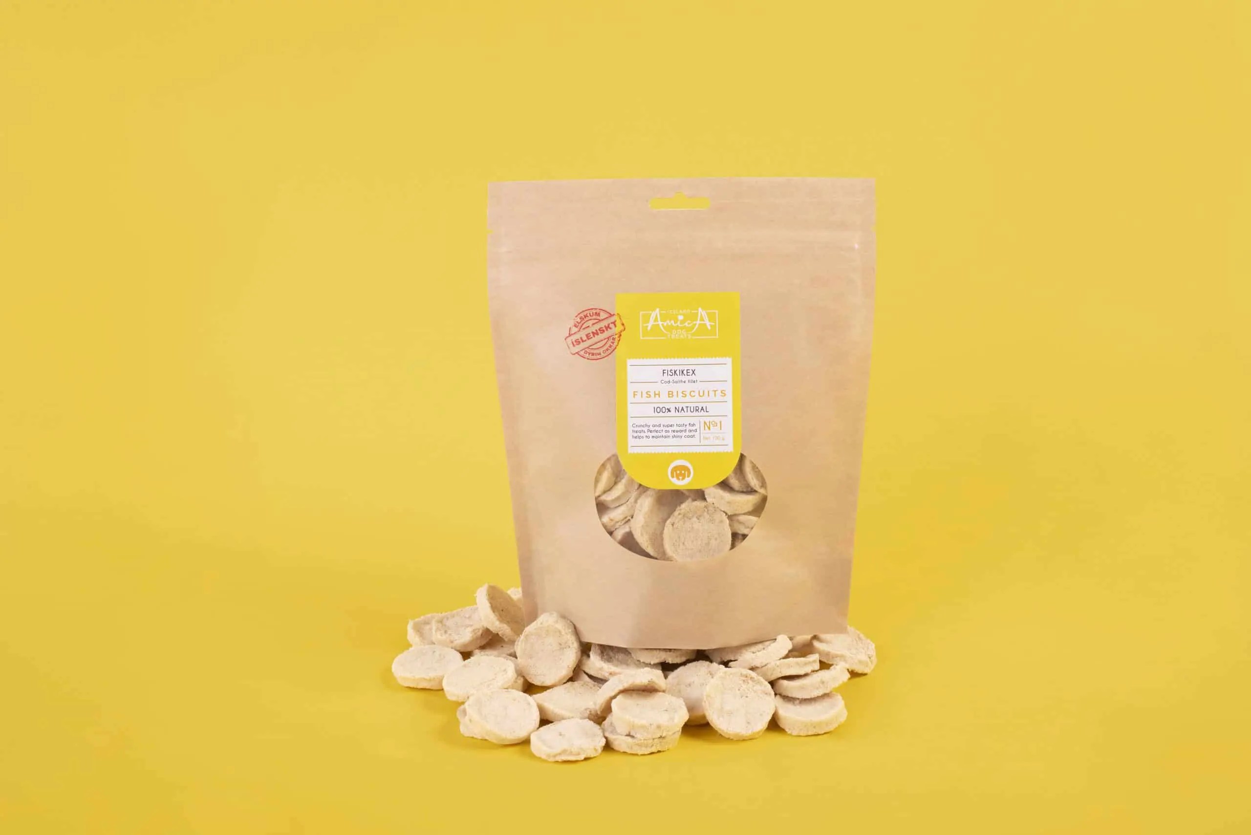 Healthy dog treats on Amica Treats Icelandic Dog treats