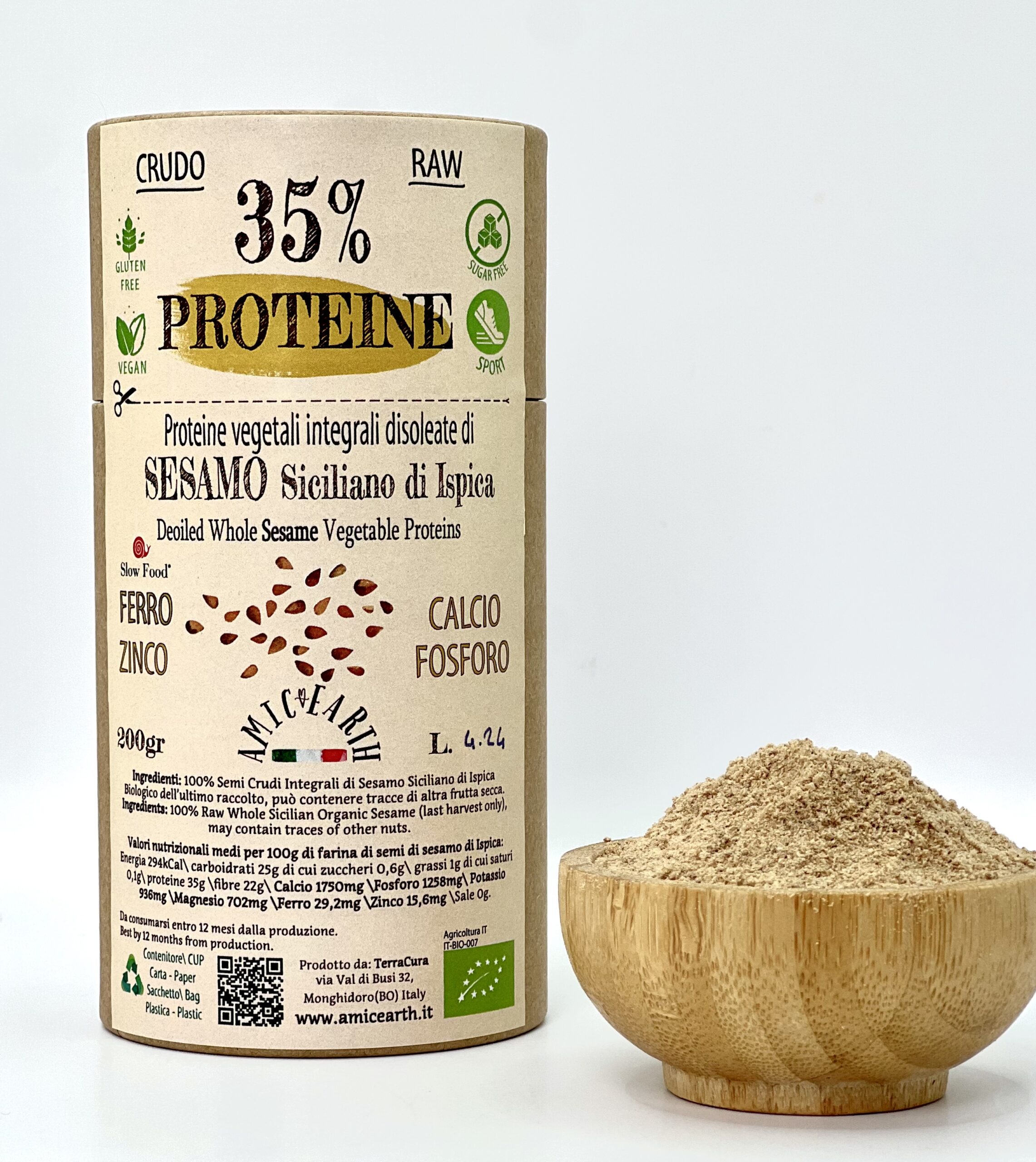 Deoiled Sesame Seeds Proteins 200g AmicEarth