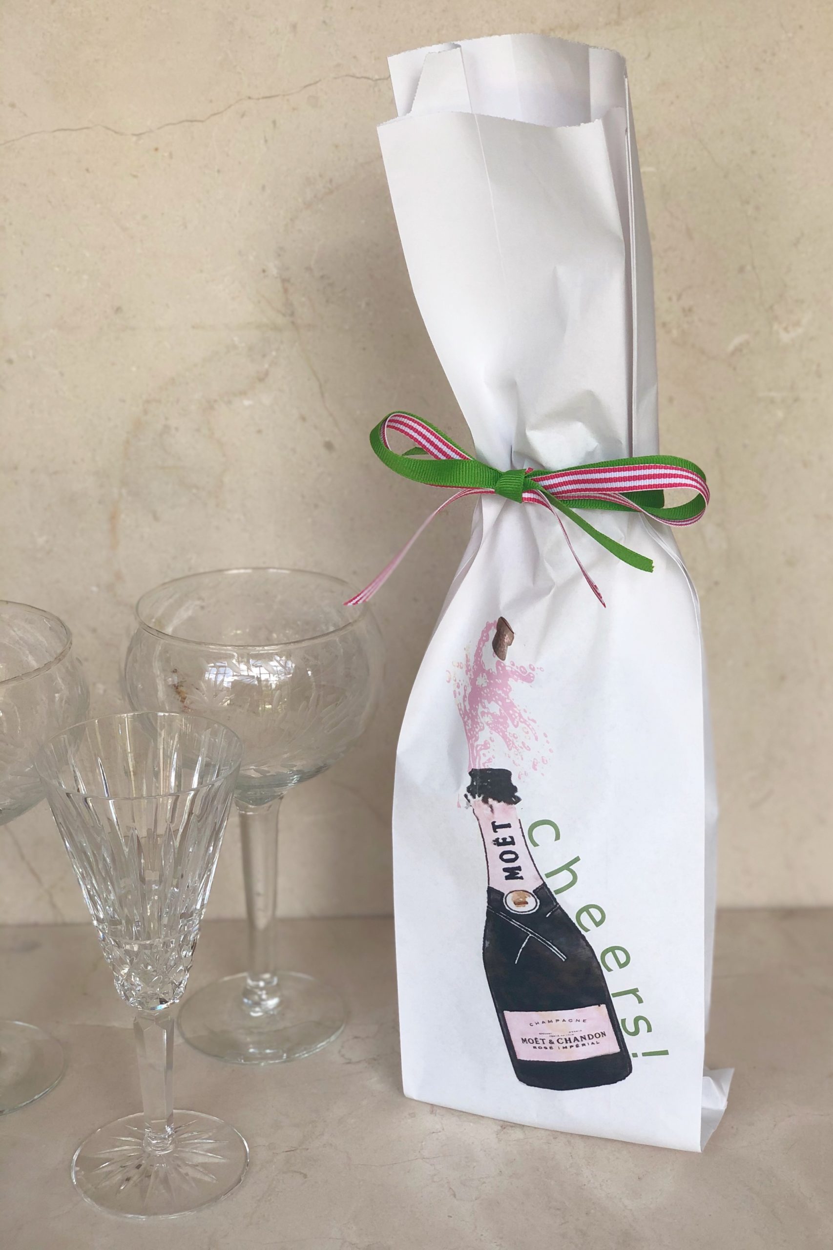 Popping Champagne Cheers Gift BagsWine + Champagne Gift Bags AMICI