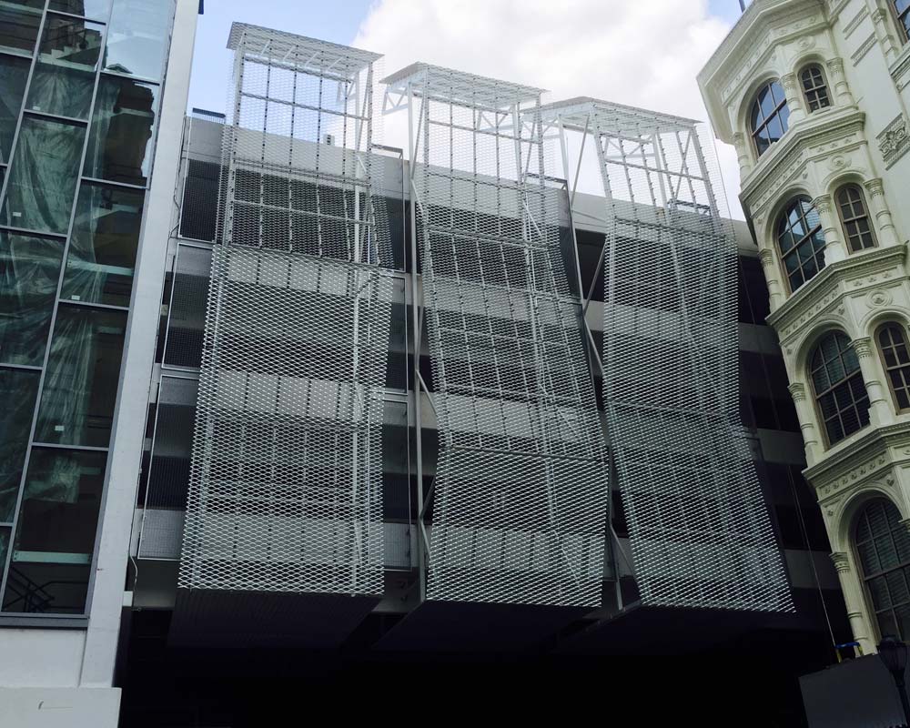 Philadelphia Parking Authority Parkade on 8th Expanded Mesh Parking