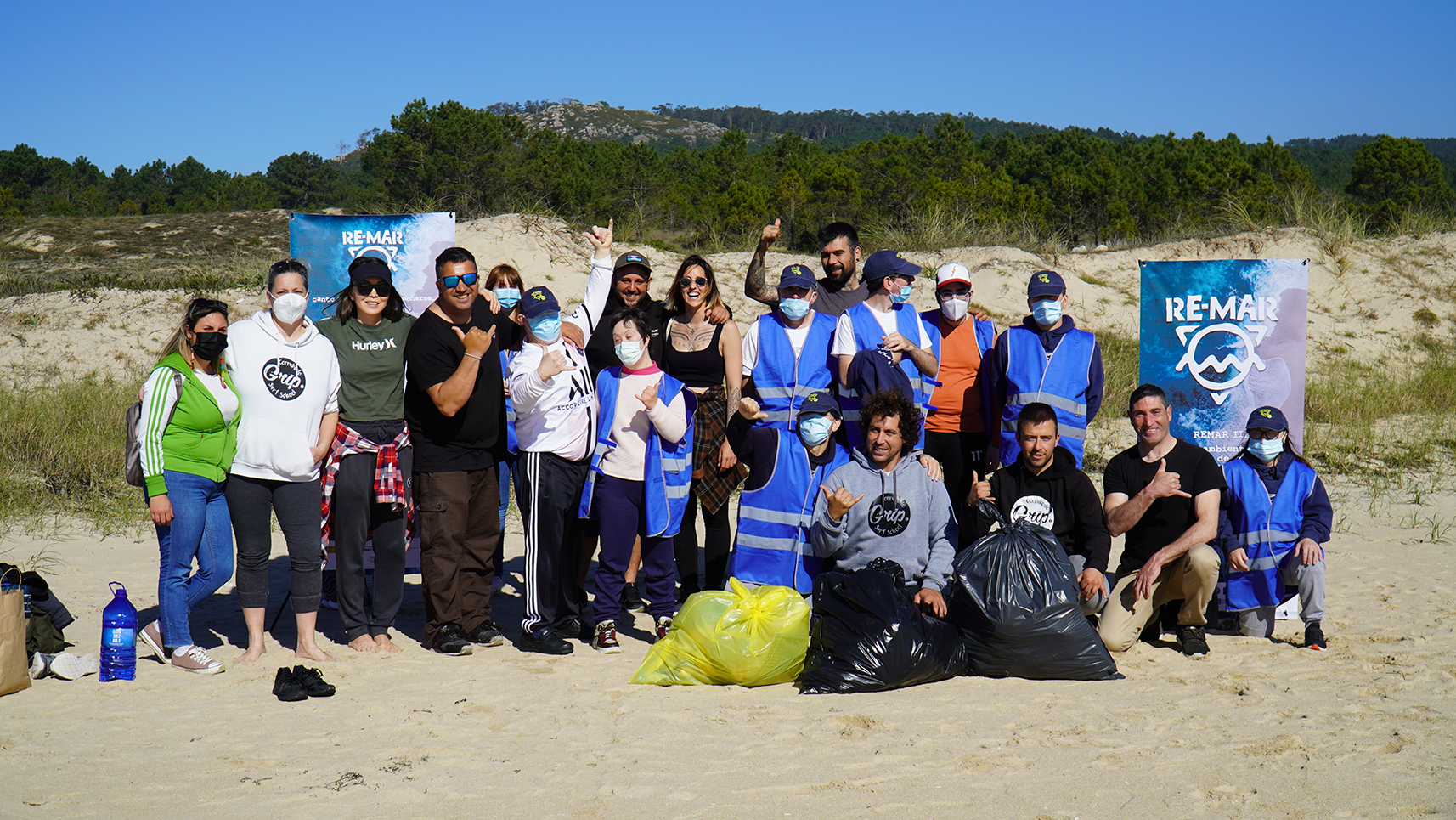 Onte recollemos 197 kilos de residuos no Parque Natural de Corrubedo