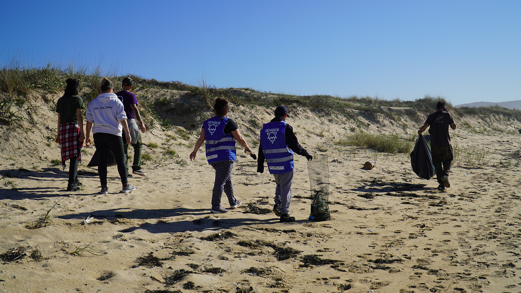 Onte recollemos 197 kilos de residuos no Parque Natural de Corrubedo