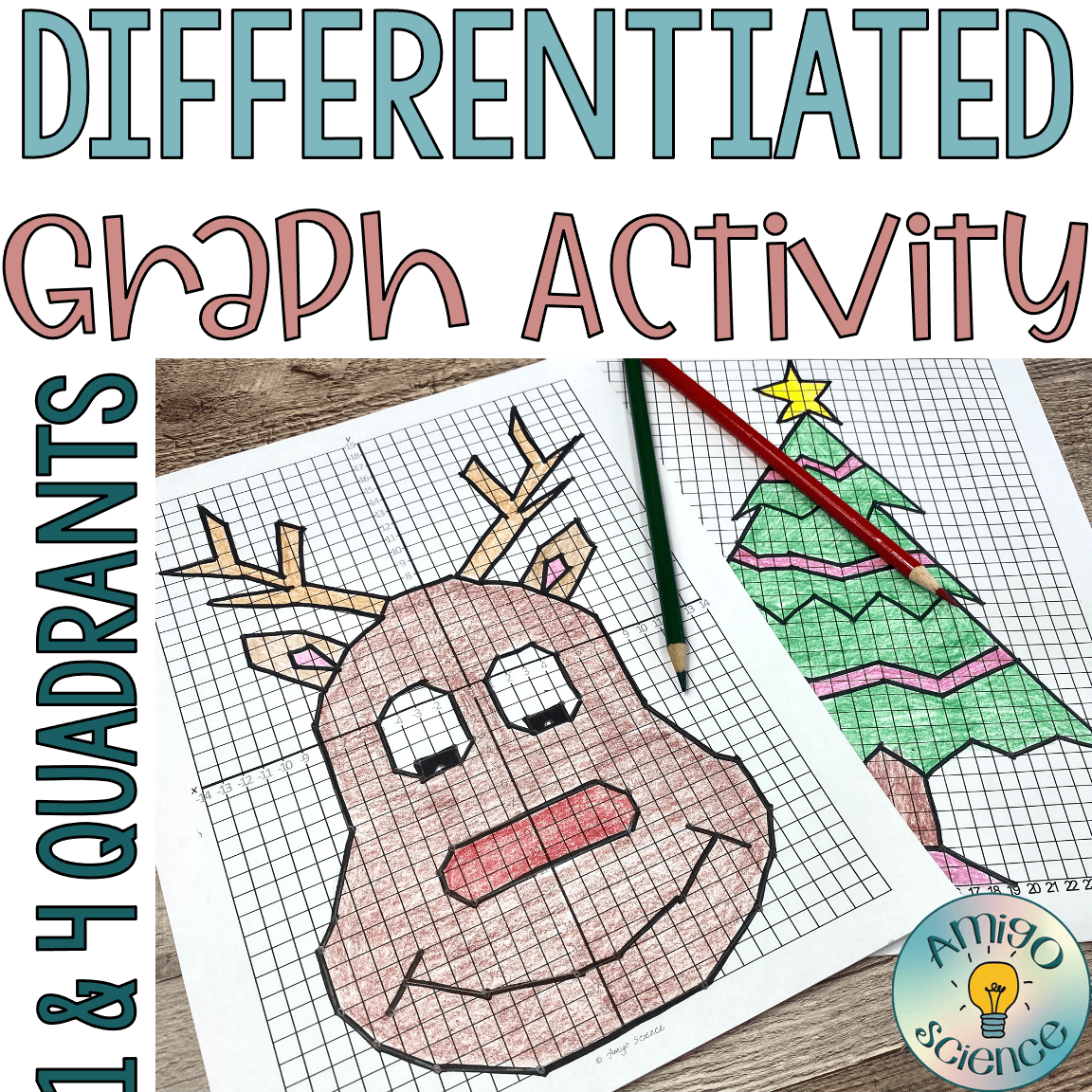 Christmas Activities – Mystery Graphs and Worksheets – Amigo Science