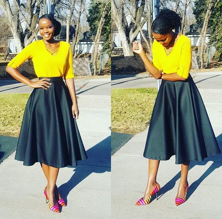 How To Stylishly Rock A Line Full Skirt To Church A Million Styles