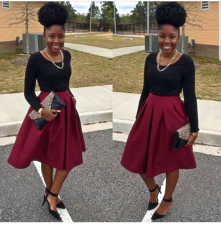 How To Stylishly Rock A Line Full Skirt To Church A Million Styles