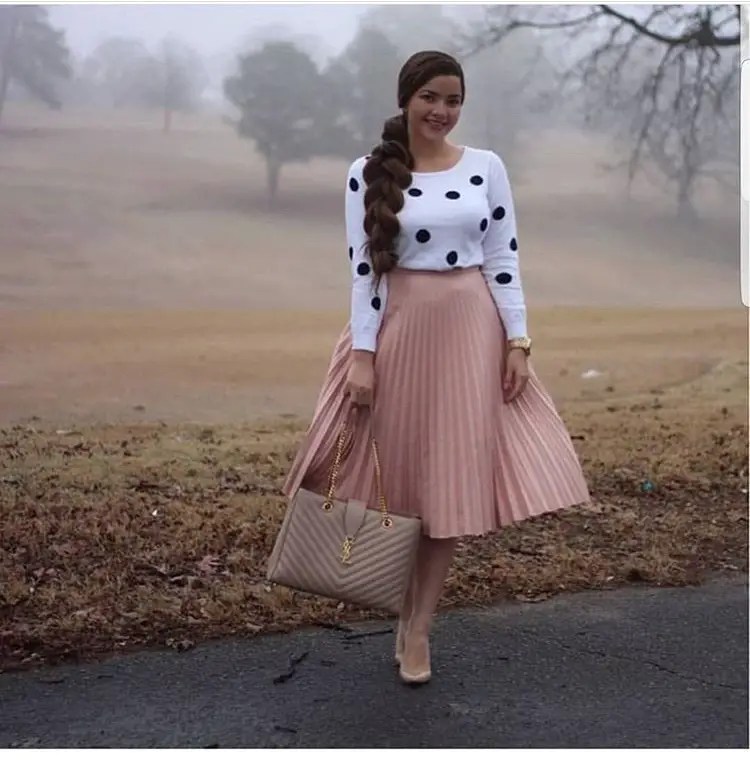 How To Stylishly Rock A Line Full Skirt To Church A Million Styles
