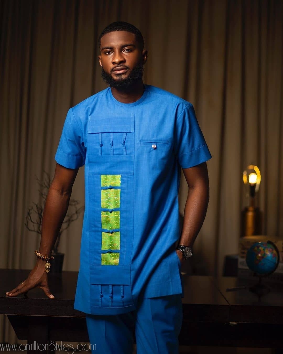 11 Stylish Blue Atiku Styles For Men A Million Styles