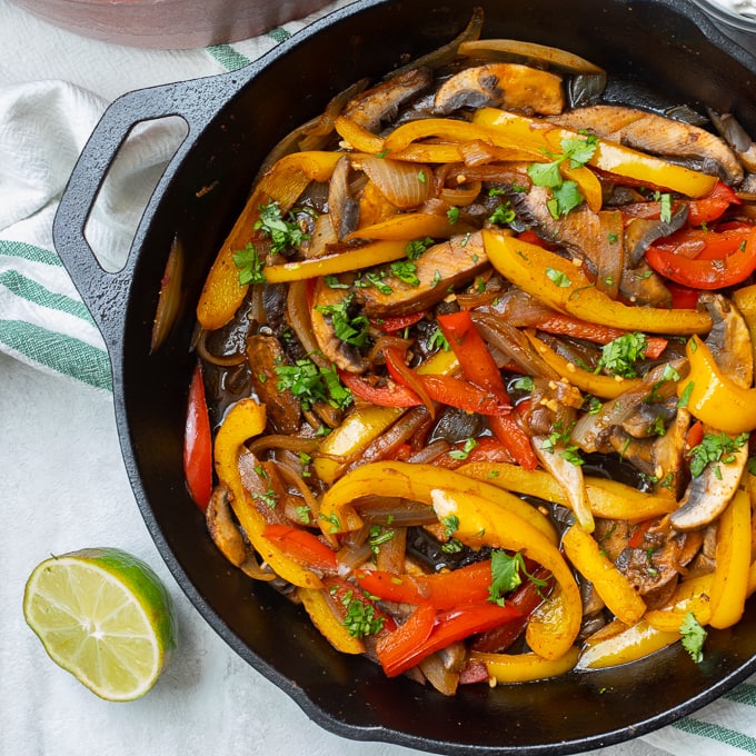 Easy Vegetarian Fajitas A Mind "Full" Mom