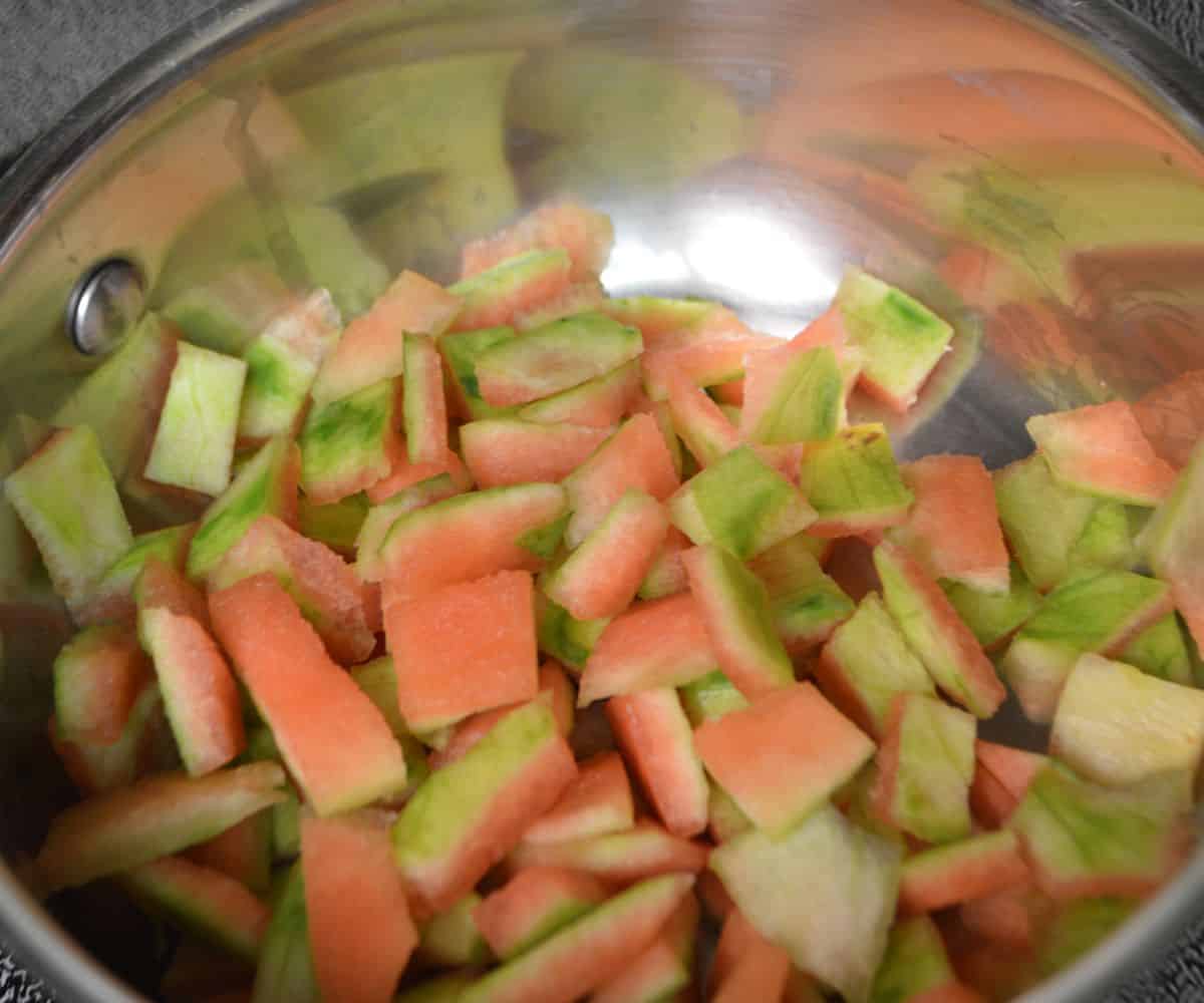 Watermelon Rind Jam (Watermelon Rind Preserves) Amira's Pantry