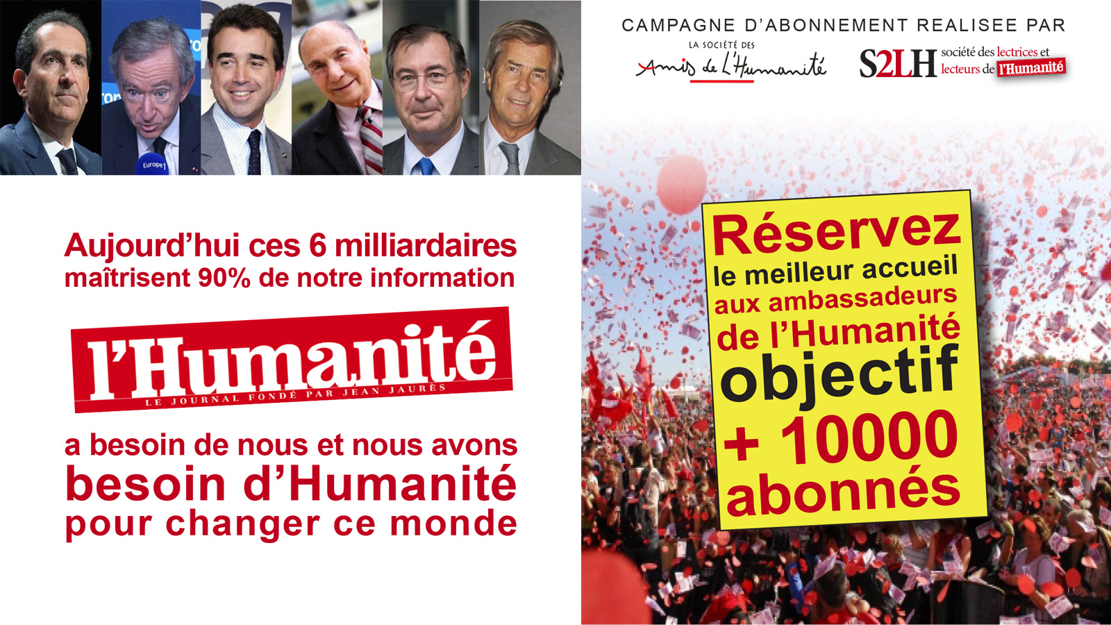 Soyons les ambassadeurs de l’Humanité Société des Amis de l'Humanité