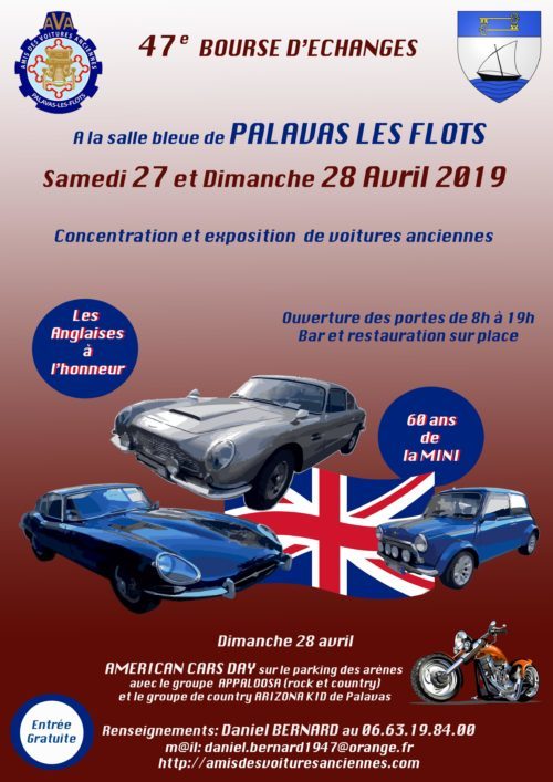 Bourse D’échanges 2019 AMIS DES VOITURES ANCIENNES PALAVAS les FLOTS