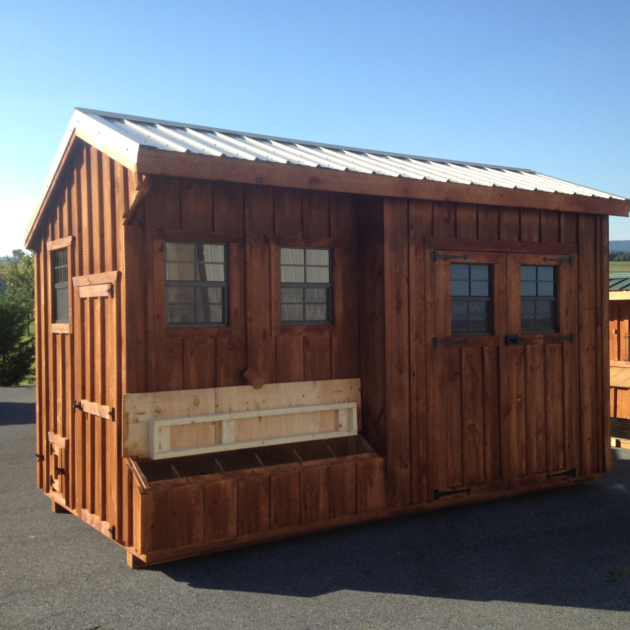 8×14 Chicken Coop and Shed Combo Amish Built Chicken Coops