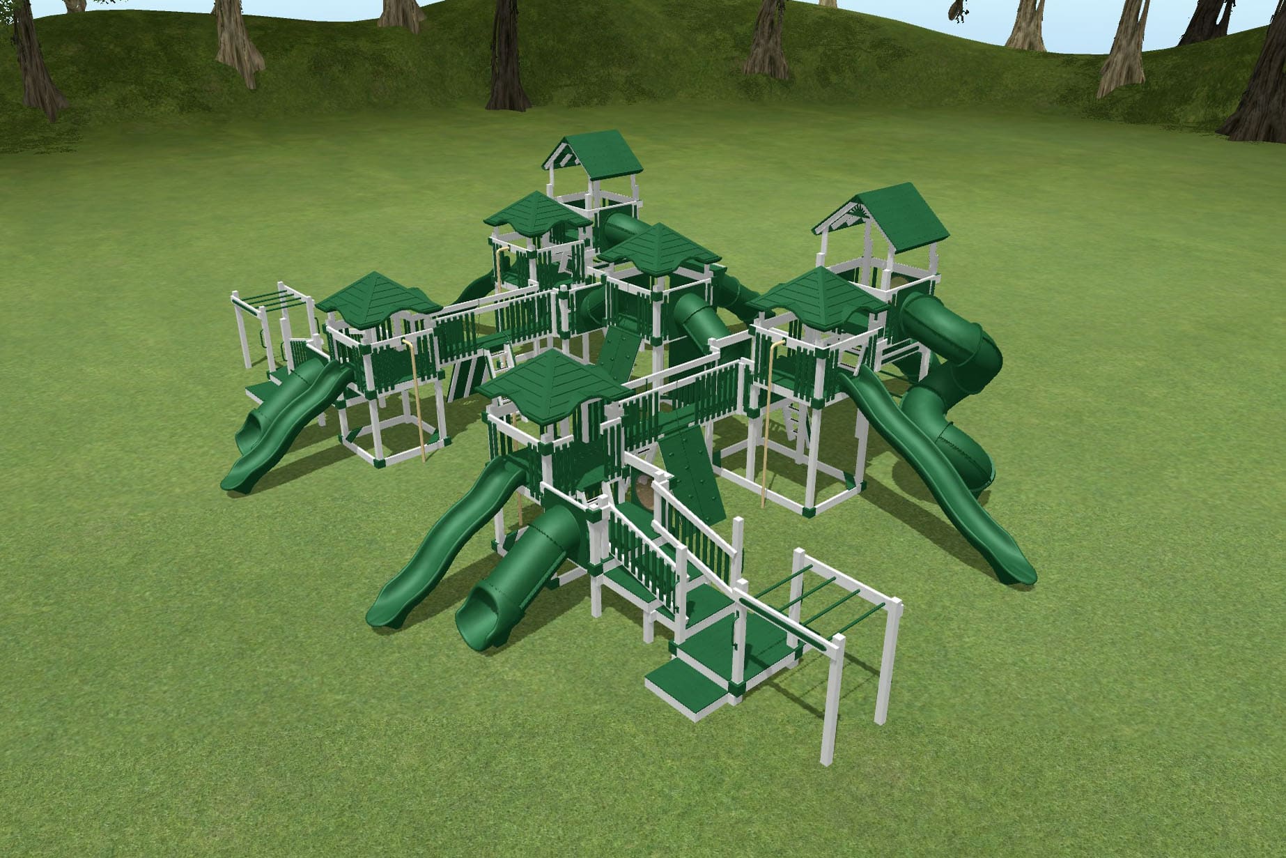 Kingdom Adventure Commercial Playset for Sale Amish Direct Playsets