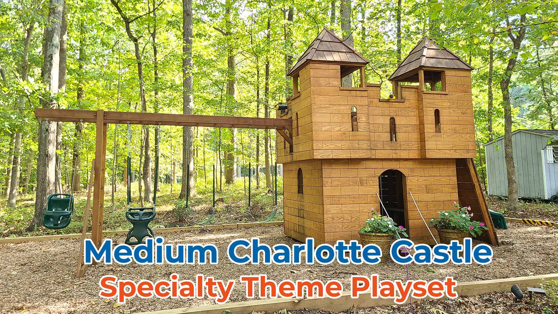 Medium Charlotte Castle Playset for Sale Amish Direct Playsets