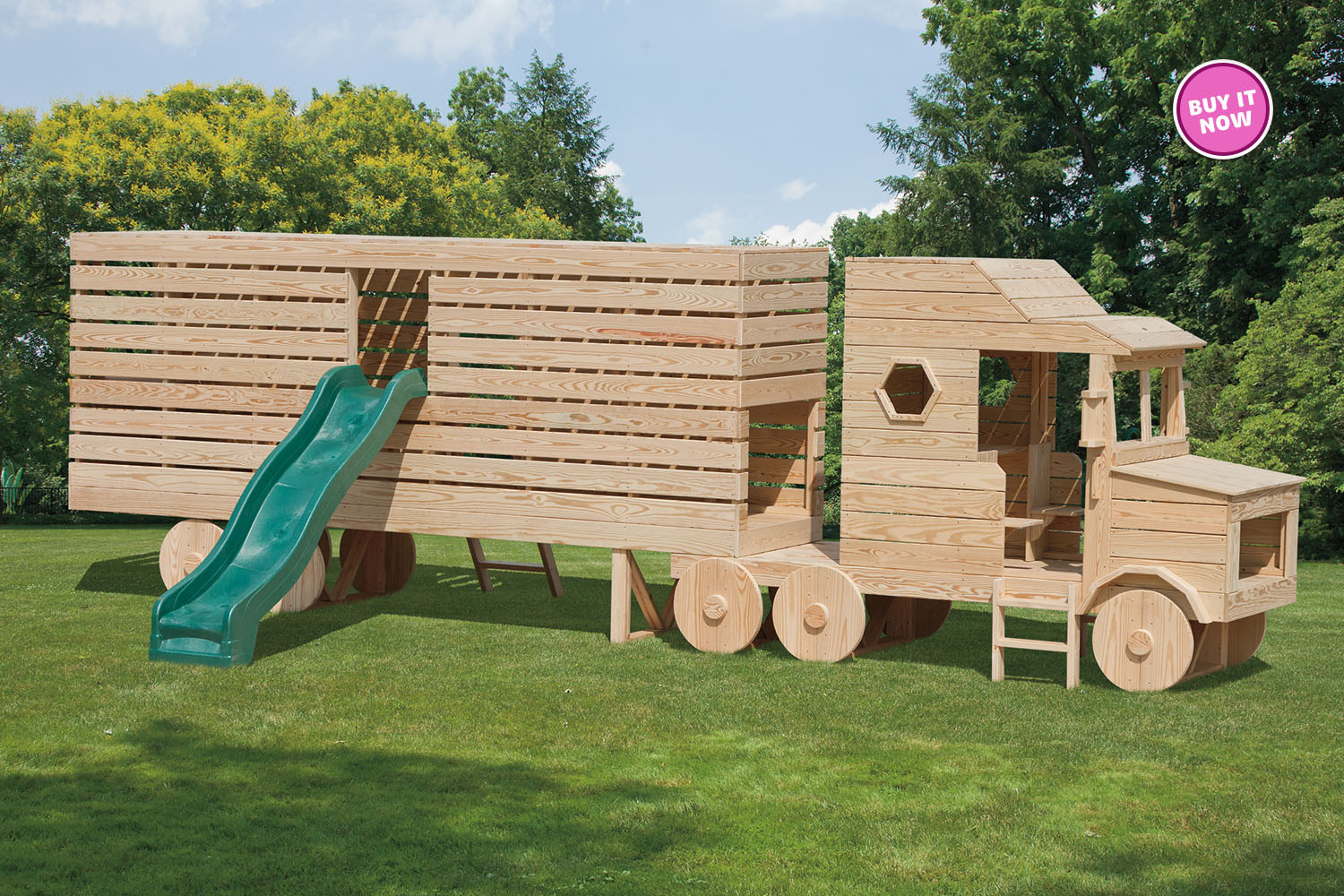 Model 1100 Semi Wood Playset for Sale Amish Direct Playsets