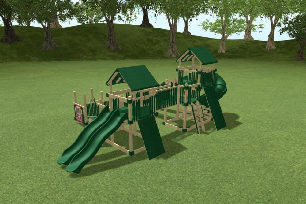 Lincoln's Labyrinth Commercial Playground for Sale Amish Direct Playsets
