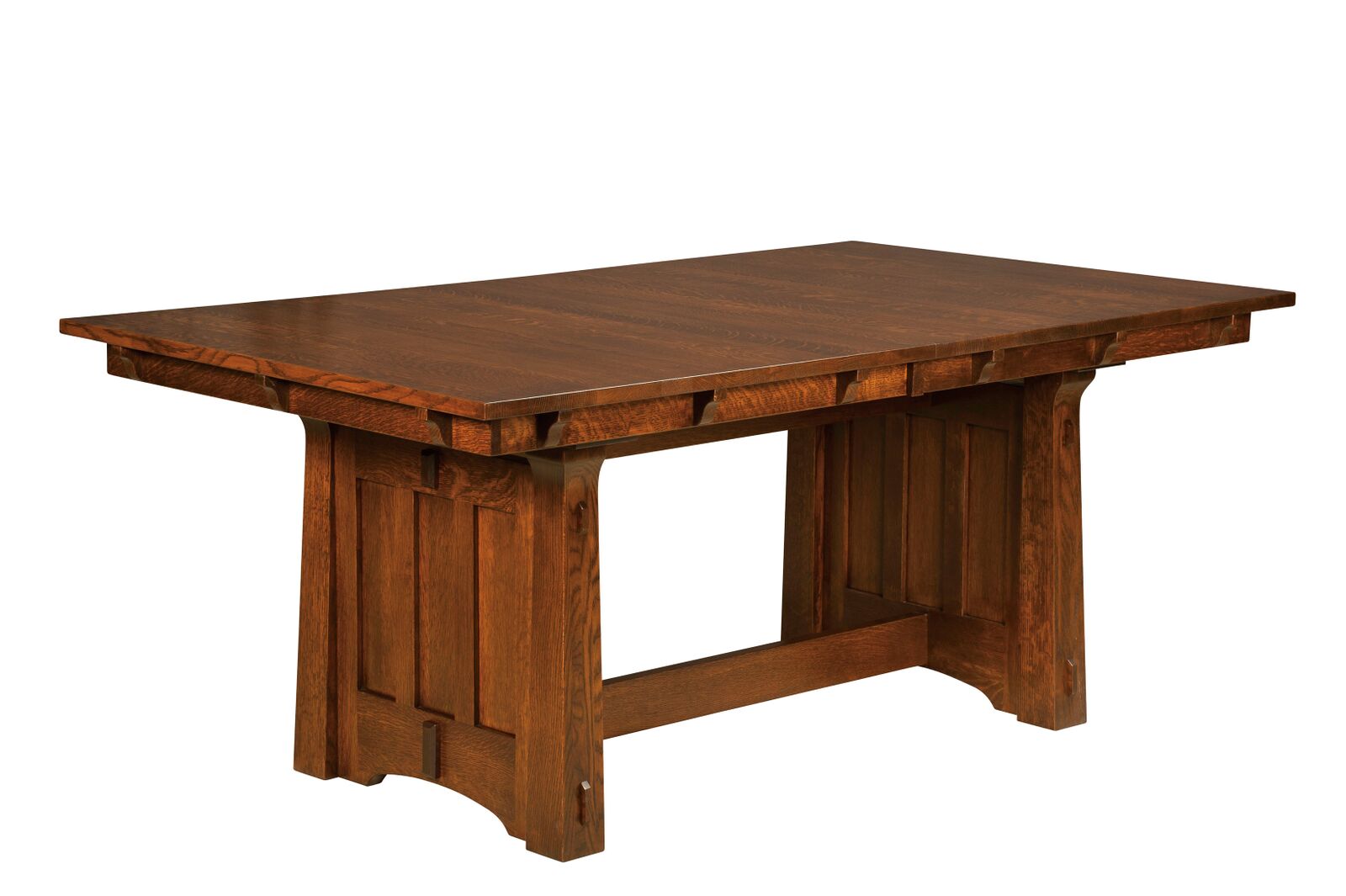 West Point Woodworking Beaumont Trestle Table Amish Furniture Direct USA