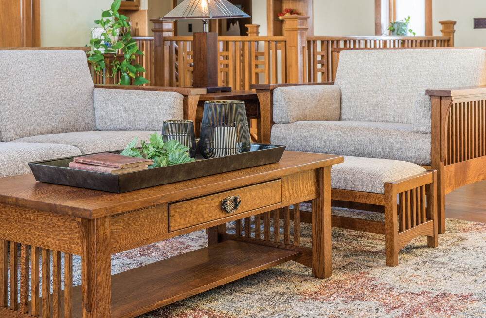 A Spotlight on Living Room Chairs with Amish Furniture Showcase