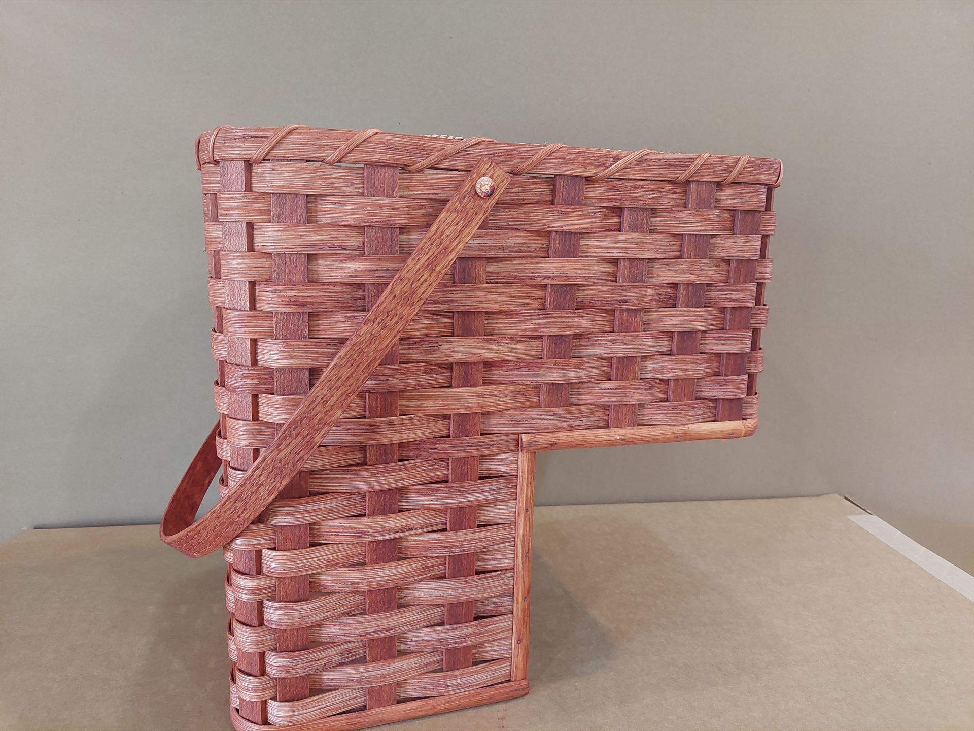 Amish Handcrafted Large 9 Inch Stair Step Basket Amish Wares