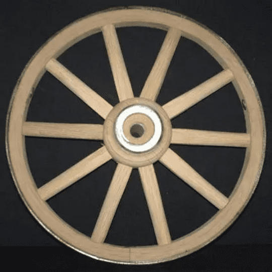Small Wooden Cart Wheels Handcrafted By Amish Wheelwrights