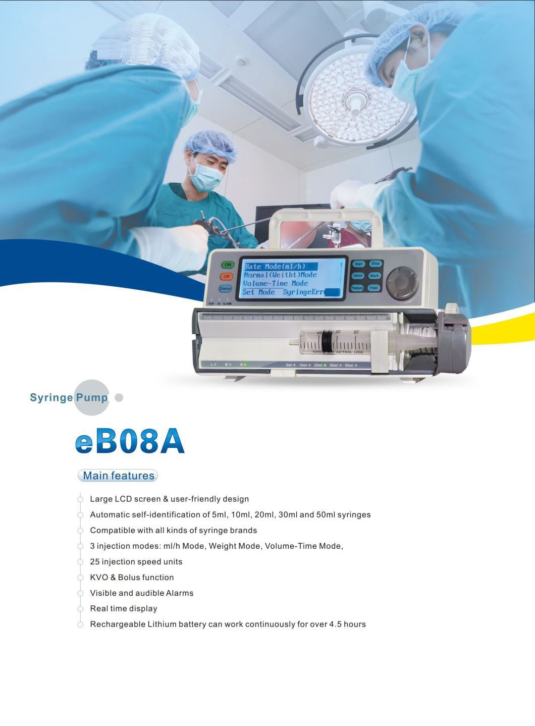 Portable Medical Syringe Pump AMIS MEDICAL