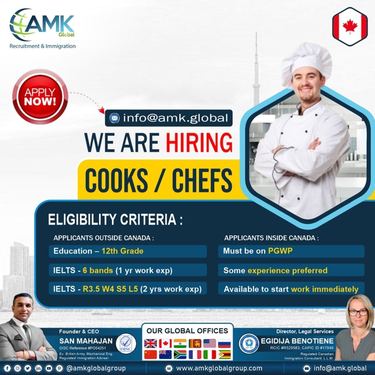 Cooks and Chefs Job in Canada Apply Now