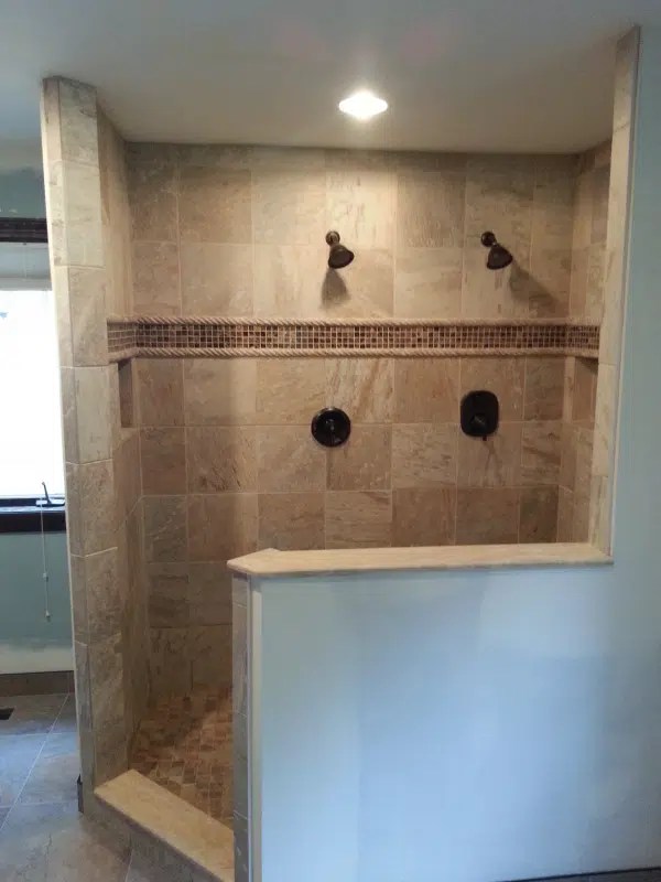 Traditional WalkIn Shower AM Kitchen & Bath