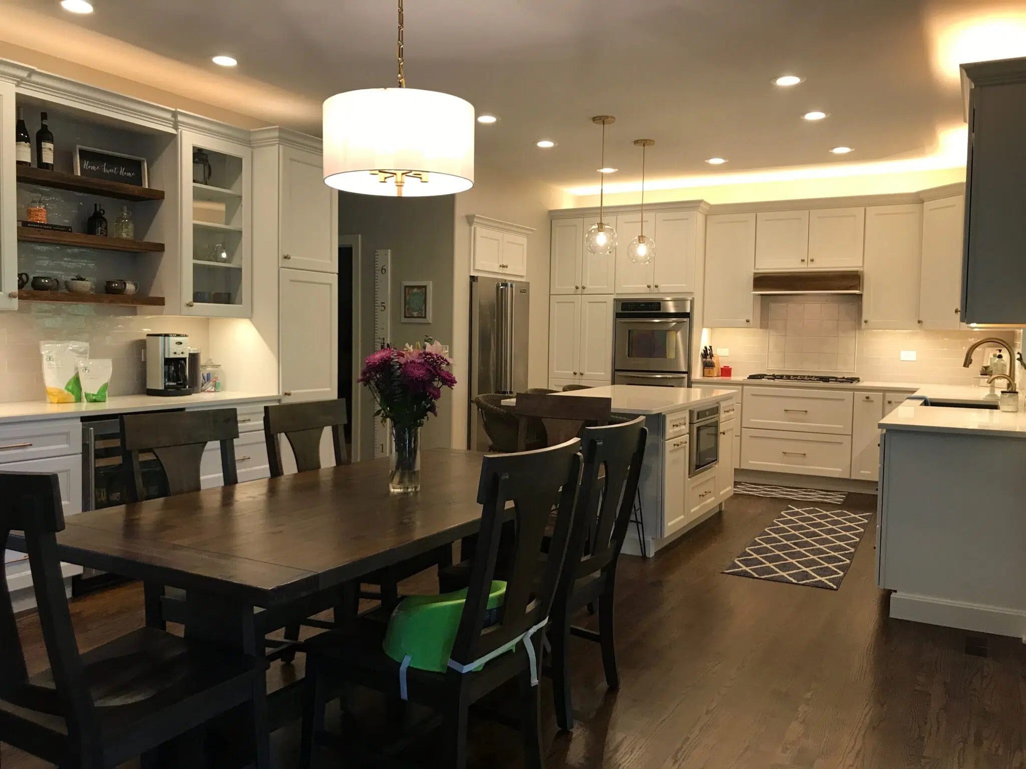 Modern Farmhouse Inspired Yorkville Kitchen Before & After AM Kitchen