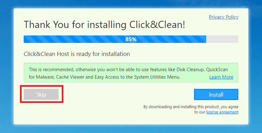 Google Chrome 拡張機能「Click&Clean」インストール時注意 AMK 情報館