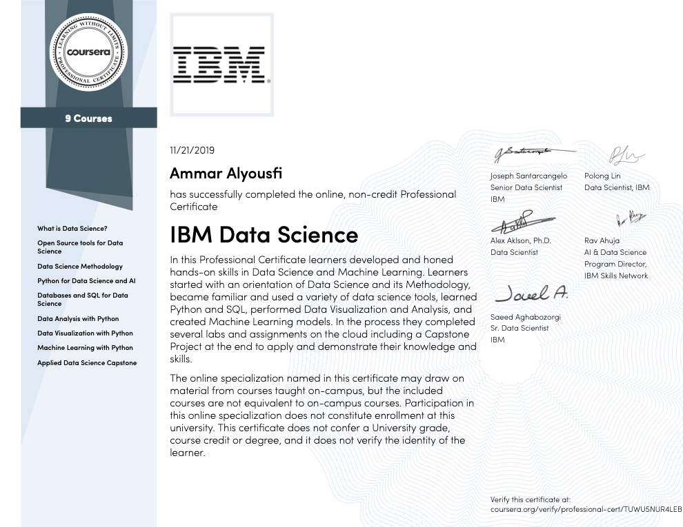 Ammar Alyousfi Resume