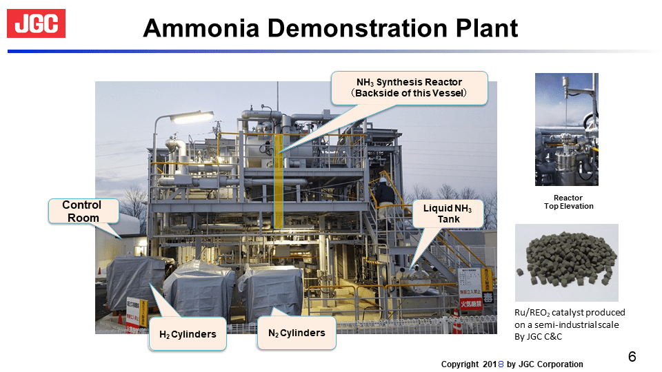 JGC Corporation demonstrates “world’s first” carbonfree ammonia energy