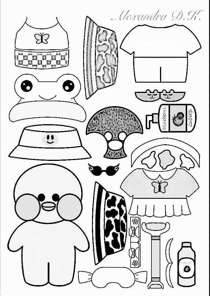 Paper Duck para Colorir 15 Desenhos Grátis para Imprimir!