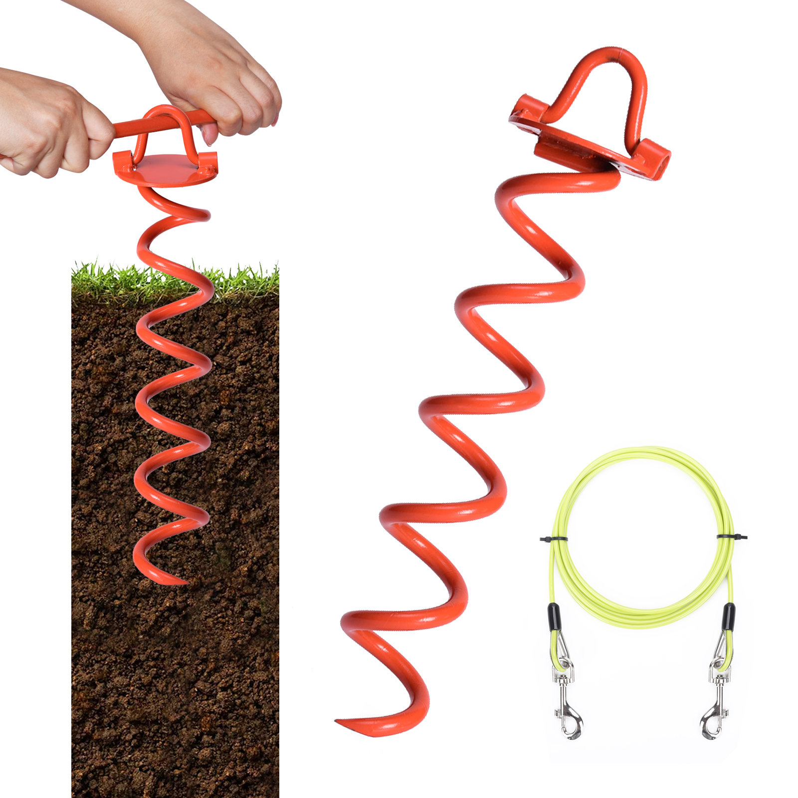 Dog Tie Out Cable and Stake Pet Supplies,Dog Tie Out Cable,Pet Mat