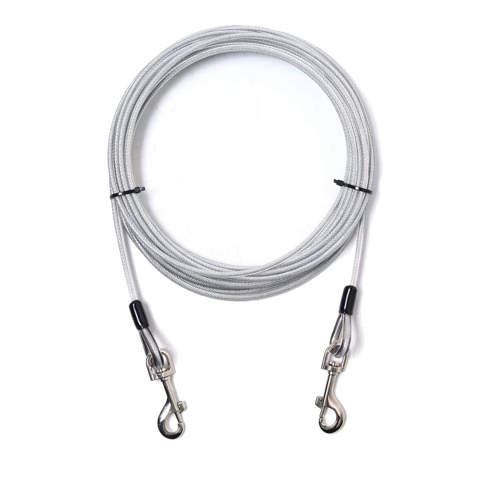 25FT Dog Tie Out Cable Pet Supplies,Dog Tie Out Cable,Pet Mat,Dog Car Seat Cover