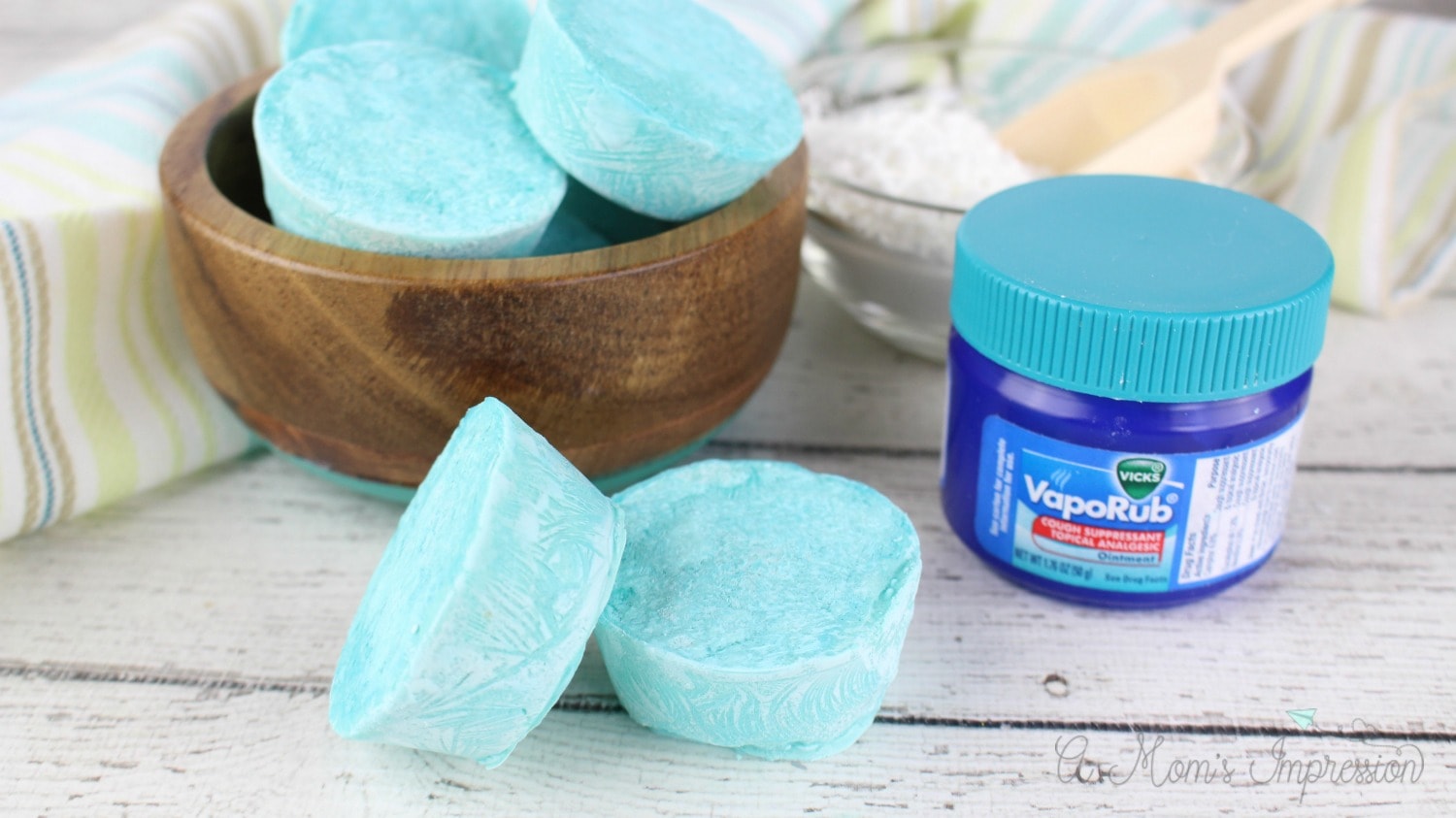 Simple and Easy to Make Homemade Vicks Shower Tablets