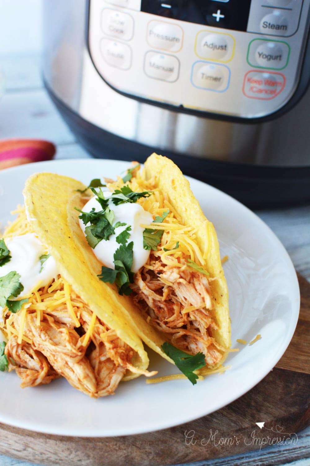 The Easiest Instant Pot Chicken Tacos Recipe Recipe A Mom's Impression