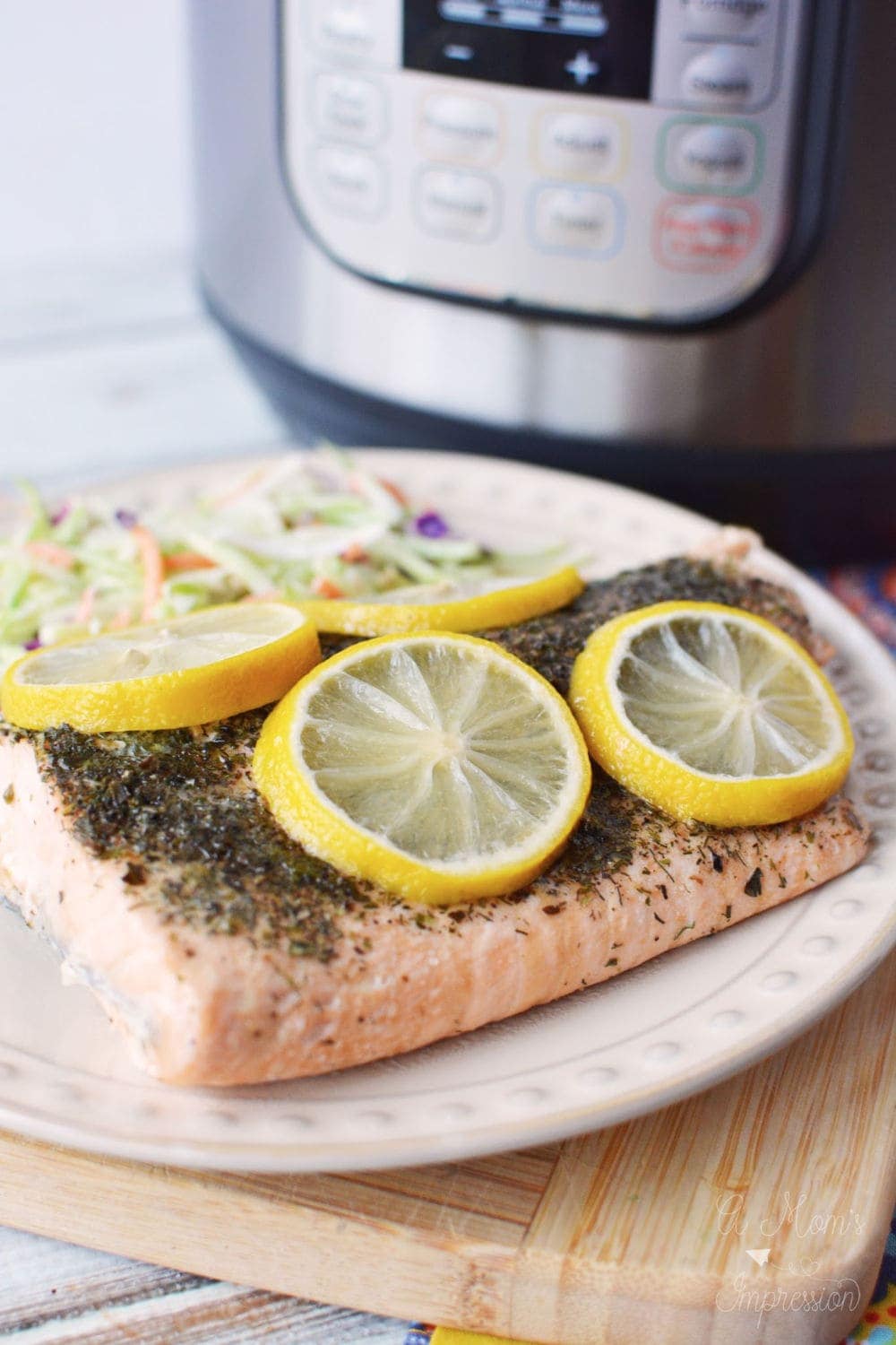 Instant Pot Salmon With Lemon Recipe A Mom's Impression