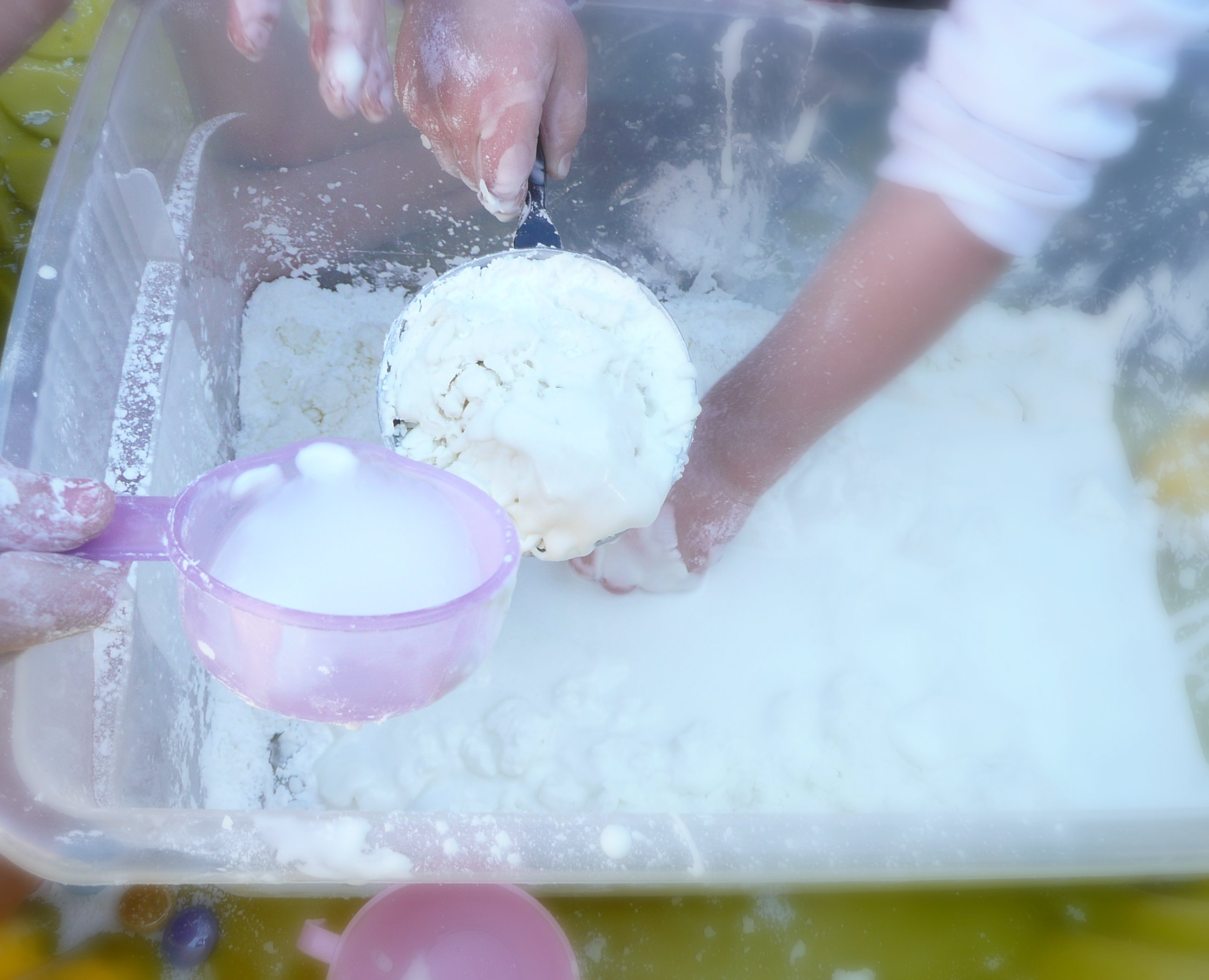 for the LOVE of a mess cornstarch and water CMP